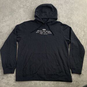 Nike Hoodie Mens XL LeBron James NBA Scoring Title Record Pullover Black Sweater